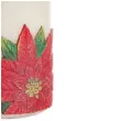 swieca pienkowa christmas flower kwiaty poinsencji czerwona bartek candles 130 60 mm