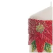 swieca pienkowa christmas flower kwiaty poinsencji czerwona bartek candles 150 70 mm