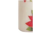 swieca pienkowa christmas flower kwiaty poinsencji czerwona bartek candles 150 70 mm