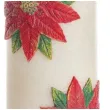 swieca pienkowa christmas flower kwiaty poinsencji czerwona bartek candles 150 70 mm