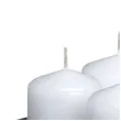 swieca pienkowa classic biala bolsius 60 40mm 4 szt