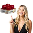 swieca pienkowa classic bordowa bolsius 60 40mm 4 szt