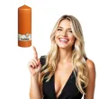 swieca pienkowa classic long pomaranczowy bolsius 200 68mm