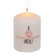 swieca pienkowa i love you biala ootb 80 60 mm