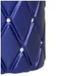 swieca pienkowa pikowana metaliczna granatowa adpal 100 70 mm
