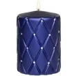 swieca pienkowa pikowana metaliczna granatowa adpal 100 70 mm