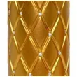 swieca pienkowa pikowana metaliczna zlota adpal 150 70 mm