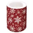 swieca pienkowa platki sniegu bordo paw 120 100mm