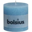 swieca pienkowa rustic blekitna bolsius 100 100 mm