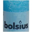 swieca pienkowa rustic blekitna bolsius 100 50 mm