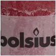 swieca pienkowa rustic bordowa bolsius 100 100 mm