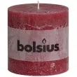 swieca pienkowa rustic bordowa bolsius 100 100 mm