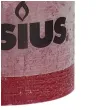 swieca pienkowa rustic bordowa bolsius 80 68 mm