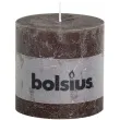 swieca pienkowa rustic brazowa bolsius 100 100 mm