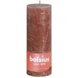 swieca pienkowa rustic brazowy zamszowy bolsius 190 68 mm