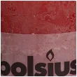 swieca pienkowa rustic czerwona bolsius 100 100 mm