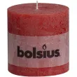 swieca pienkowa rustic czerwona bolsius 100 100 mm
