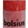 swieca pienkowa rustic czerwona bolsius 100 50 mm