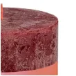 swieca pienkowa rustic czerwony aksamitny bolsius 100 100 mm