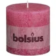 swieca pienkowa rustic fuksja bolsius 100 100 mm