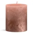 swieca pienkowa rustic kremowy karmel jasny bolsius 80 68 mm