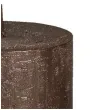 swieca pienkowa rustic metallic brazowa bolsius 80 68 mm