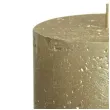swieca pienkowa rustic metallic zlota bolsius 80 68 mm