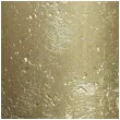 swieca pienkowa rustic metallic zlota bolsius 80 68 mm