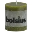 swieca pienkowa rustic oliwkowa bolsius 80 68 mm