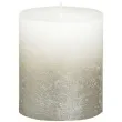 swieca pienkowa rustic ombre bialo szara bolsius 80 68 mm