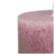 swieca pienkowa rustic ombre rozowo srebrna bolsius 80 68 mm