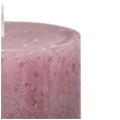 swieca pienkowa rustic ombre rozowo srebrna bolsius 80 68 mm