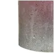 swieca pienkowa rustic ombre rozowo srebrna bolsius 80 68 mm