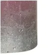 swieca pienkowa rustic ombre rozowo srebrna bolsius 80 68 mm