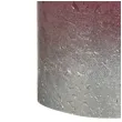 swieca pienkowa rustic ombre srebrno bordowa bolsius 80 68 mm
