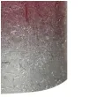 swieca pienkowa rustic ombre srebrno bordowa bolsius 80 68 mm