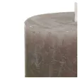 swieca pienkowa rustic ombre taupe zloto bolsius 80 68 mm