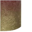 swieca pienkowa rustic ombre zloto bordowa bolsius 80 68 mm