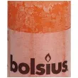 swieca pienkowa rustic pomaranczowa bolsius 100 50 mm