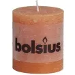 swieca pienkowa rustic pomaranczowa bolsius 80 68 mm