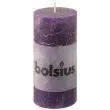 swieca pienkowa rustic purpurowa bolsius 100 50 mm