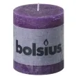 swieca pienkowa rustic purpurowa bolsius 80 68 mm