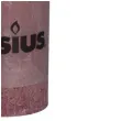 swieca pienkowa rustic rozowa blada bolsius 100 50 mm