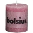 swieca pienkowa rustic rozowa blada bolsius 80 68 mm