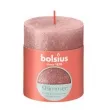 swieca pienkowa rustic rozowy bolsius 80 68 mm