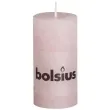 swieca pienkowa rustic rozowy pastel bolsius 100 50 mm