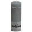 swieca pienkowa rustic szary jasny bolsius 190 68 mm