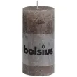 swieca pienkowa rustic taupe bolsius 100 50 mm