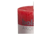swieca pienkowa rustic zapach czerwonej rozy czerwona bolsius 100 58 mm