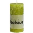 swieca pienkowa rustic zielona trzcinowa bolsius 100 50 mm